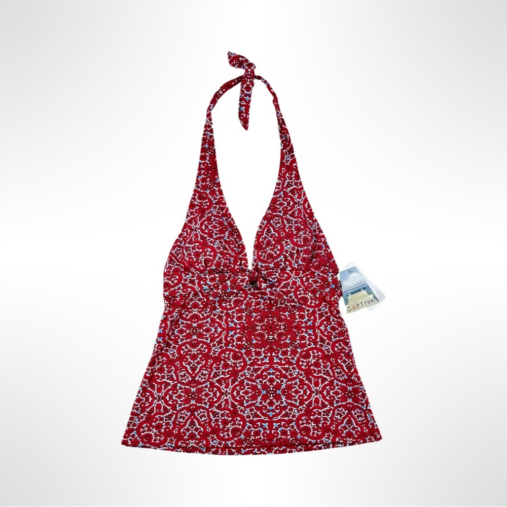 Captiva Halter-Style Tankini Bathing Suit Top